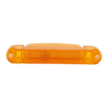 Clearance Rectangular Thin-line Marker Light, Amber, LED, Surface Mount, Polycarbonate, 0.07 A