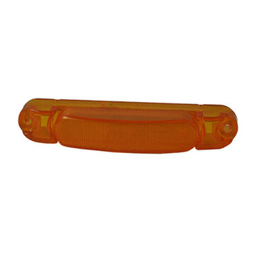 Clearance Rectangular Thin-line Marker Light, Amber, LED, Screw Mount, Polycarbonate, 0.07 A