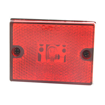 Clearance Square Submersible Marker Light, Red, Incandescent, Screw Mount, Polypropylene, 0.27 A
