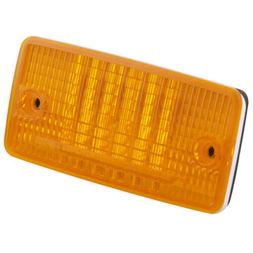 Rectangular Marker Light, Amber, LED, Screw Mount, Polycarbonate, 12 V, 0.12 A