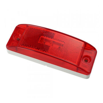 Clearance Rectangular Marker Light, Red, LED, Bracket Mount, Polycarbonate, 0.06 A