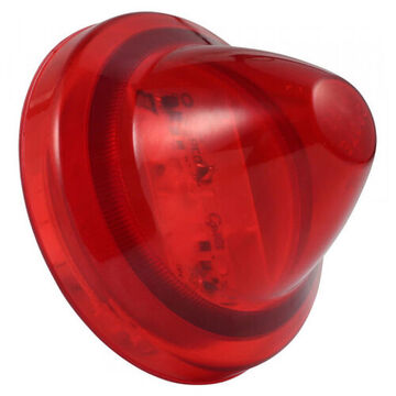 Beehive Clearance Marker Light, Red, LED, Bracket Mount, Polycarbonate, 0.06 A