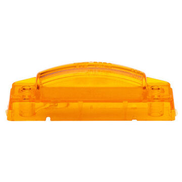 Clearance Rectangular Thin-line Marker Light, Amber, LED, Screw Mount, Polycarbonate, 0.06 A
