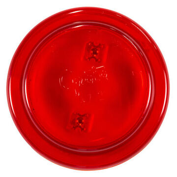 Clearance Round Marker Light, Red, LED, Bracket Mount, Polycarbonate, 0.03 A, 24 V