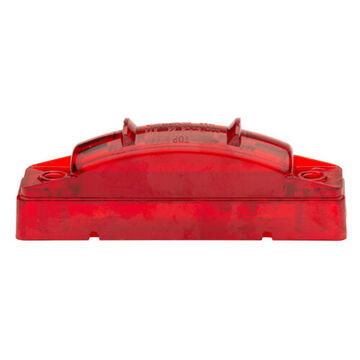 Clearance Rectangular Marker Light, Red, LED, Screw Mount, Polycarbonate, 0.12 A