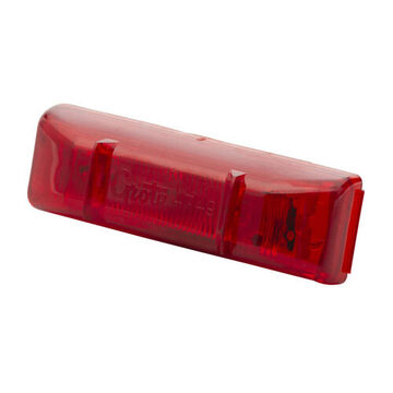 Clearance Rectangular Marker Light, Red, LED, Bracket Mount, Polycarbonate, 0.12 A