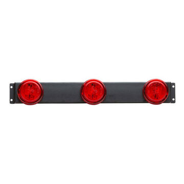 Clearance Rectangular Marker Light, Red, LED, Bracket Mount, Steel, 0.99 A, 2-Wired