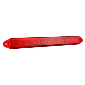 Barre lumineuse rectangulaire à ligne mince, rouge, P2, P3, montage à vis