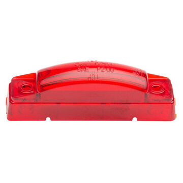 Clearance Rectangular Thin-line Marker Light, Red, LED, Screw Mount, Polycarbonate, 0.02 to 0.06 A