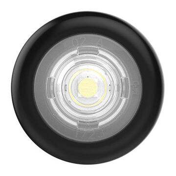 Round Marker Light, White, LED, 0.75 in Hole Mount, 0.03 A, 9 to 32 V