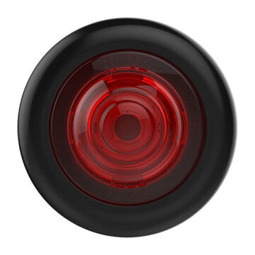 Round Marker Light, Red, LED, 0.75 in Hole Mount, 0.03 A, 9 to 32 V