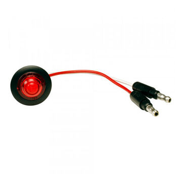 Clearance Round Marker Light, Red, R7, 0.75 in Hole Mount, 0.05 A