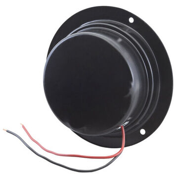 Double Contact Round Light, 12 V, 0.59 to 2.1 A, Acrylic Lens, Steel Housing, Black/Red