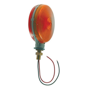 Round Thin-Line Light, 12 V, 0.59 to 2.1 A, Acrylic Lens, Polycarbonate Housing, Gray/Red/Amber/Red/Yellow
