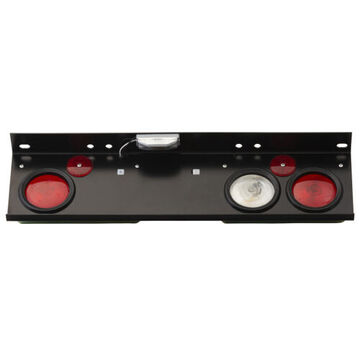 Module d'alimentation Module d'alimentation rectangulaire, 12 V, 0.66 à 4.2 A, œillet en PVC, lentille en polycarbonate, boîtier en acier, noir/rouge/blanc/rouge/transparent