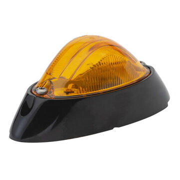 Clearance Oval Marker Light, Amber, Screw Mount, 0.6 to 2.1 A, 12 V