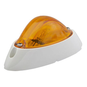 Clearance Oval Marker Light, Amber, Screw Mount, 0.59 to 2.1 A, 12 V