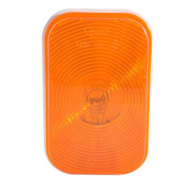 Rectangular Double Contact Tail Turn Light, 12 V, 0.48 to 2.1 A, Polycarbonate Housing, Polycarbonate Lens, Amber/White
