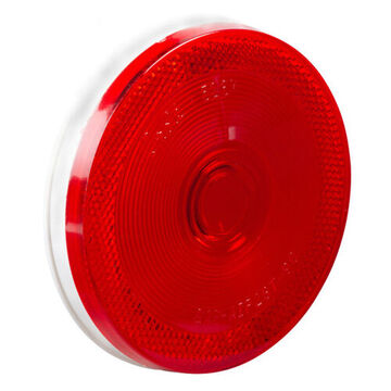 Round Tail Turn Light, 12 V, 0.48 to 2.1 A, Polycarbonate Housing, Polycarbonate Lens, Red