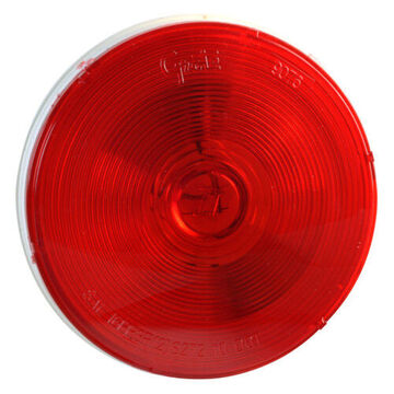 Light Female Pin Stop Tail Turn, 24 V, 0.48 To 2.1 A, Polycarbonate Housing And Lens, Red/gray