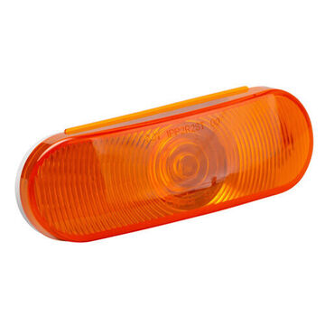 Oval Tail Turn Light, 12 V, 0.59 to 2.1 A, Polycarbonate Housing, Polycarbonate Lens, Yellow