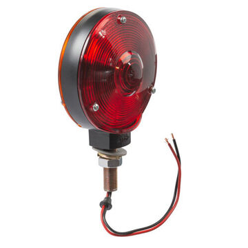 Round Light, 12 V, 0.59 to 2.1 A, Acrylic Lens, Zinc Alloy Housing, Black/Black Powder Coated/Red/Amber/Red/Yellow
