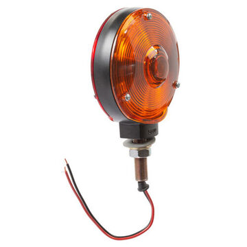 Round Light, 12 V, 0.59 to 2.1 A, Acrylic Lens, Zinc Alloy Housing, Black/Black Powder Coated/Red/Amber/Red/Yellow