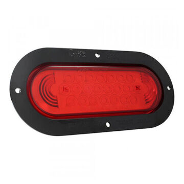 Oval Stop Tail Turn Light, 12 V, 0.02 to 0.3 A, Acrylic Lens, Polycarbonate Bracket, ABS Housing, Red/White