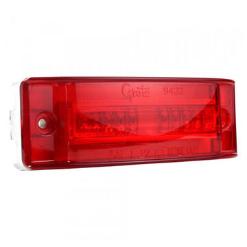 Stop Marker Light, 12 V, 0.03 to 0.25 A, Polycarbonate, Red/White