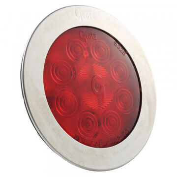 Feu stop/arrière/clignotant LED à motif de diodes, 12 V, 0.24 A, lentille en acrylique, boîtier en ABS, rouge