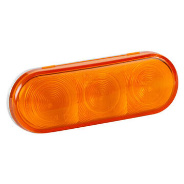 Oval Tail Turn Light, 12 V, 0.03 to 0.05 A, Acrylic Lens, ABS Housing, Yellow