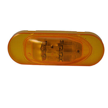 Oval Side Turn Marker Tail Turn Light, 12 V, 0.06 to 0.45 A, Polycarbonate, Amber/Yellow