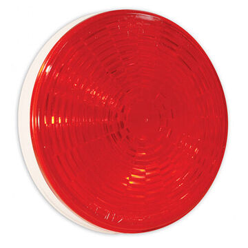 Feu stop/arrière/clignotant rond, 9 à 32 V, 0.08 à 0.92 A, lentille acrylique, boîtier ABS, rouge/blanc