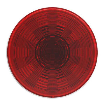 Round Stop Tail Turn Light, 9 to 32 V, 0.08 to 0.92 A, Acrylic Lens, ABS Housing, Red/White