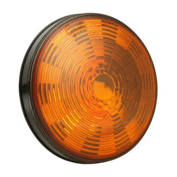 Stop Tail Turn Light, 12 V, 0.16 A, Acrylic Lens, ABS Housing, Amber/Gray
