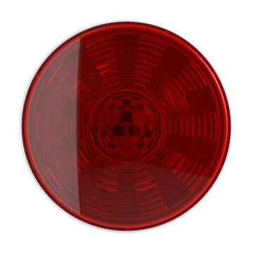 Feu stop/arrière/clignotant rond, 12 V, 0.01 à 0.15 A, lentille acrylique, boîtier ABS, rouge/blanc