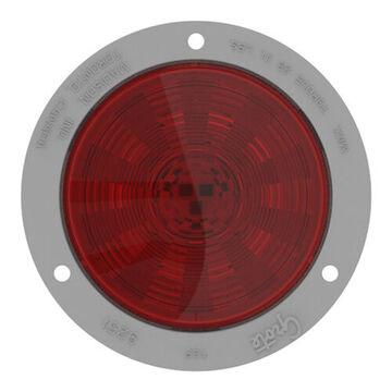 Feu stop/arrière/clignotant rond, 0.03 à 0.24 A, acrylique, ABS, rouge