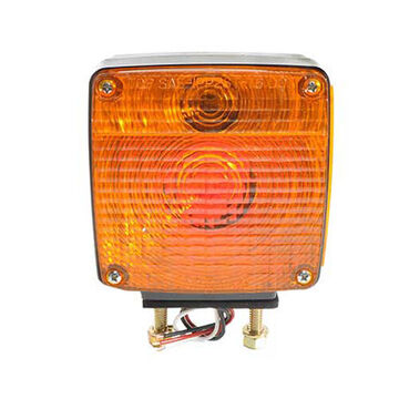 Square Light, 12 V, 0.66 to 2.1 A, Acrylic Lens, Polycarbonate Housing, Black/Red/Amber/Red/Yellow