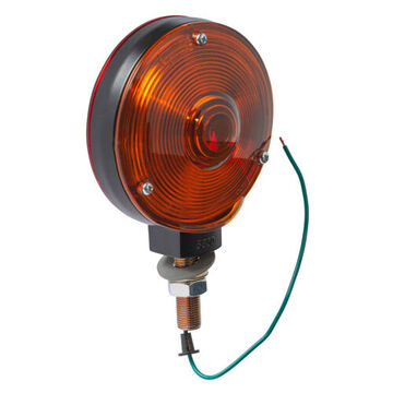 Round Light, 12 V, 2.1 A, Acrylic Lens, Zinc Die-Cast Housing, Black/Painted Black/Red/Amber/Red/Yellow