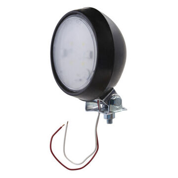 Flood Round Lamp, LED, 290 lumen, 12 V, Rubber, Clear Polycarbonate