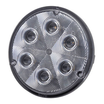 Round TractorPlus Work Light, LED, R10, 850 lumen, 12/24 V, Die-Cast Aluminum, Polycarbonate