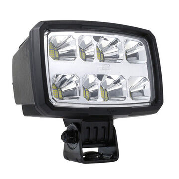 Lampe de travail rectangulaire hybride courte/longue, R10, 7000 lumens, 80 W, 9 à 32 V, Aluminium, Polycarbonate
