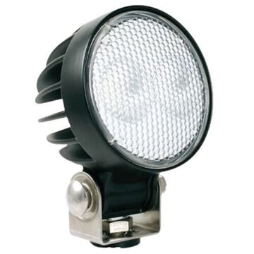 Lampe de travail ronde, LED, 1800 lumens, 10 à 48 V, aluminium moulé sous pression, polycarbonate à revêtement dur