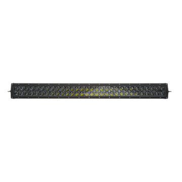 Barre lumineuse rectangulaire Combo-Flood/Spot, revêtement anodique noir/noir/transparent/blanc, LED, montage sur supports latéraux et centraux