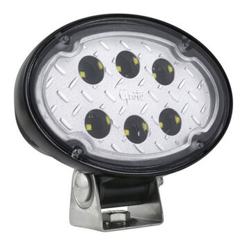 Close Range Oval Work Light, LED, 2000 lumen, 9 to 32 V, powder-coated Aluminum, Hard Coated Polycarbonate