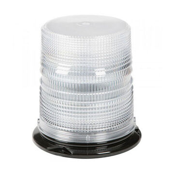 High Profile Tall Dome Beacon, White, LED, 12/24 V, 0.35 A, Permanent Mount