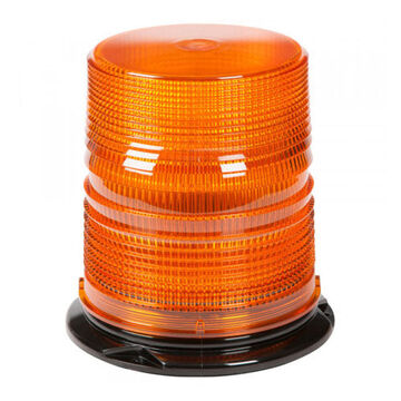 High Profile Tall Dome Beacon, Amber, LED, 12/24 V, 0.35 A, Permanent Mount