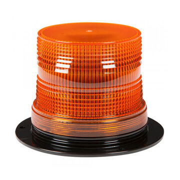 Compact Compact Dome Material Handling Beacon, Amber, LED, 12/72 V, 0.17 A, Permanent Mount