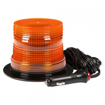 Beacon Compact Dome Material Handling, Amber, Led, 12/80 V, 0.22 A, Magnetic Mount