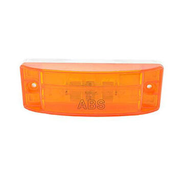 Clearance Rectangular Marker Light, Amber, Screw Mount, Polycarbonate, 0.66 A